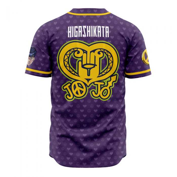 Josuke Shining Diamond JBA AOP Baseball Jersey BACK Mockup - JJBA Store