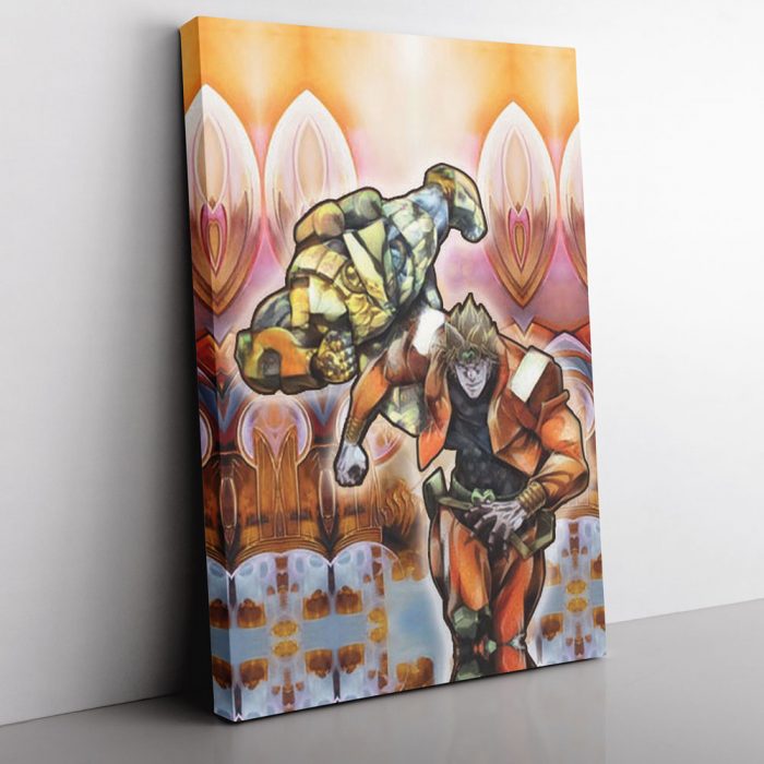 Trippy Dio Jojo’s Bizarre Adventure Canvas Print Wall Art