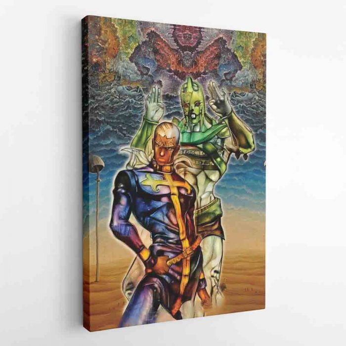 Trippy Enrico Pucci C-Moon Jojo’s Bizarre Adventure Canvas Print Wall Art