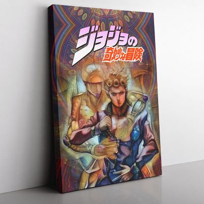 Trippy Giorno Giovanna Golden Wind Jojo’s Bizarre Adventure Canvas Print Wall Art