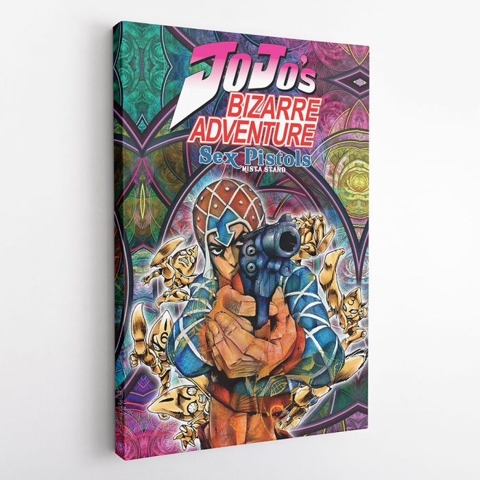 Trippy Guido Mista Six Bullets Jojo’s Bizarre Adventure Canvas Print Wall Art