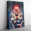 Trippy Josuke Shining Diamond Jojo’s Bizarre Adventure Canvas Print Wall Art