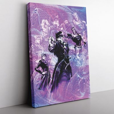 Trippy Lucid Stardust Crusaders Jojo’s Bizarre Adventure Canvas Print Wall Art