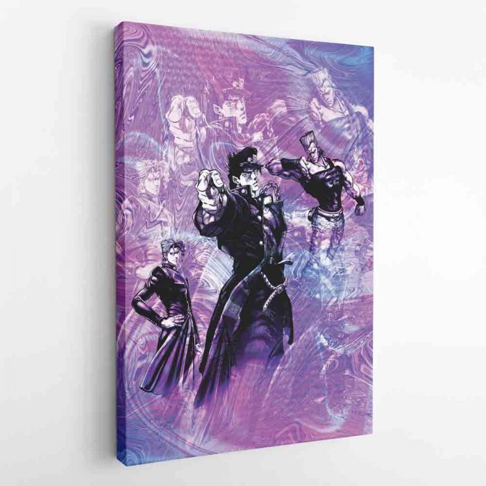 Trippy Lucid Stardust Crusaders Jojo’s Bizarre Adventure Canvas Print Wall Art