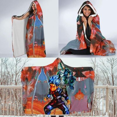 Koichi Hirose Reverb Jojo's Bizarre Adventure Hooded Blanket