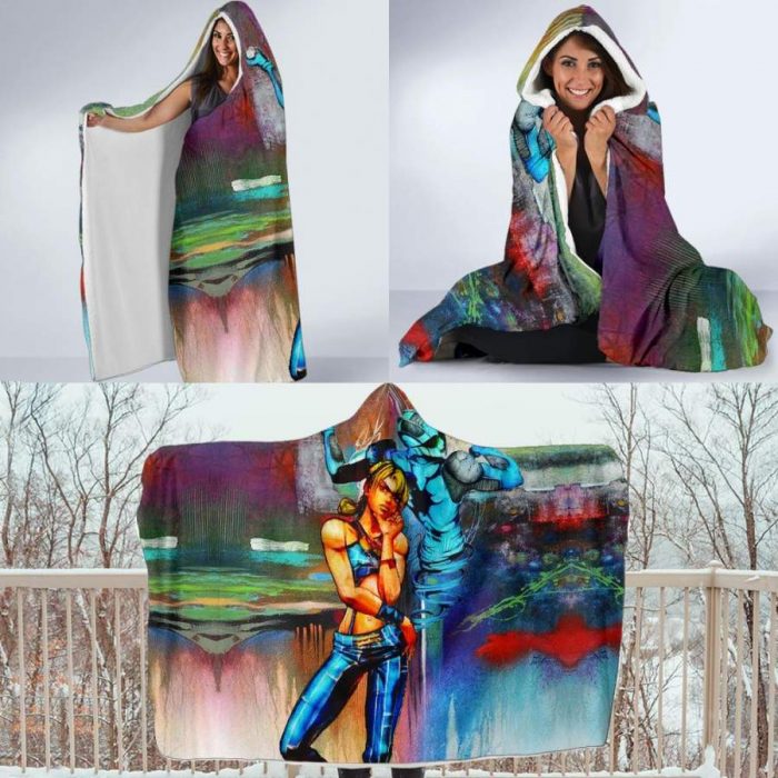 Jolyne Cujoh Stone Ocean Jojo's Bizarre Adventure Hooded Blanket