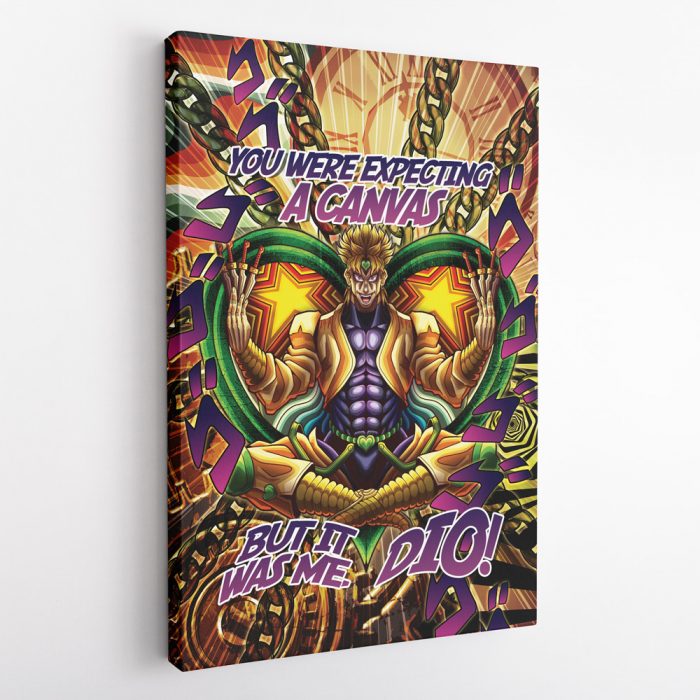 Trippy Medidating Dio It Was Me JoJo's Bizarre Adventure Canvas Print Wall Art