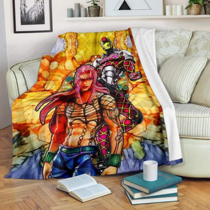 Diavolo Emperor Crimson Jojo's Bizarre Adventure Blanket