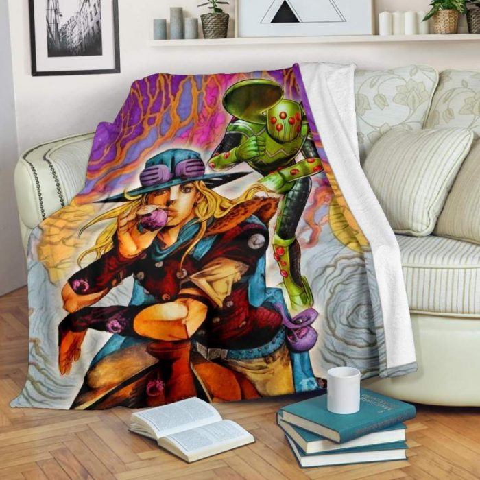 Gyro Zeppeli Ball Breaker Jojo's Bizarre Adventure Blanket