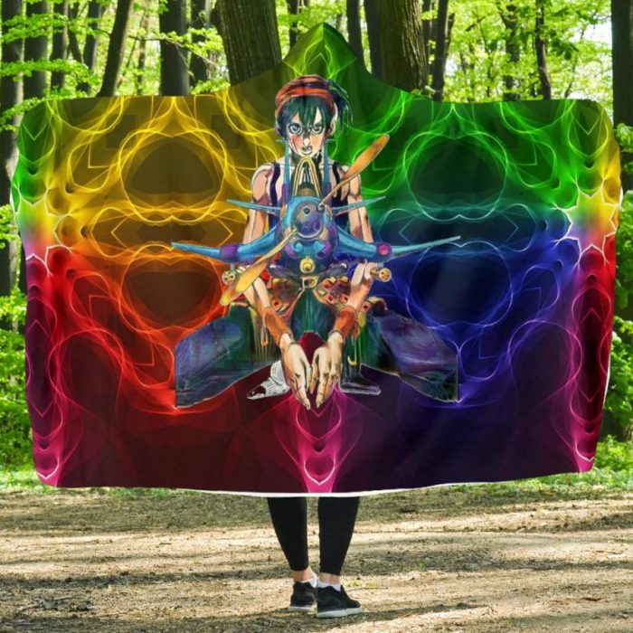 Narancia Ghirga Lil Bomber Jojo's Bizarre Adventure Hooded Blanket