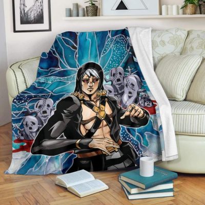 Risotto Nero Metallic Jojo's Bizarre Adventure Blanket