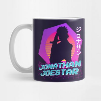 Jonathan Joestar Vaporwave Mug Official Cow Anime Merch