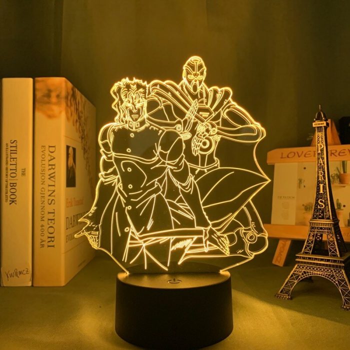 3d Light Anime JoJo Bizarre Adventure for Bedroom Decor Light Birthday Gift Manga Jojo Figure Led 2 - JJBA Store