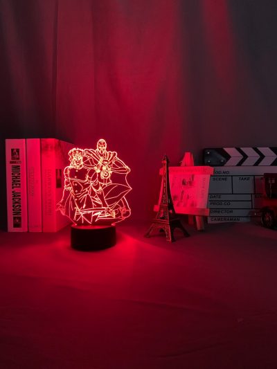 3d Light Anime JoJo Bizarre Adventure for Bedroom Decor Light Birthday Gift Manga Jojo Figure Led 3 - JJBA Store