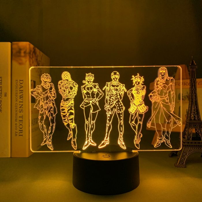 Anime Led Light JoJo s Bizarre Adventure for Kids Bedroom Decoration Nightlight Birthday Gift Room Decor - JJBA Store