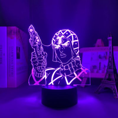 Led Night Light Anime JoJo s Bizarre Adventure Mista for Bedroom Decoration Nightlight Birthday Gift Room 2 - JJBA Store