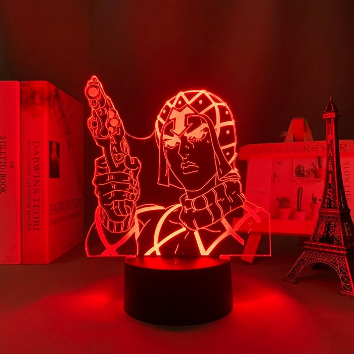 Led Night Light Anime JoJo s Bizarre Adventure Mista for Bedroom Decoration Nightlight Birthday Gift Room - JJBA Store